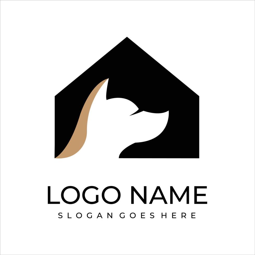 Creative Dog House Logo vector