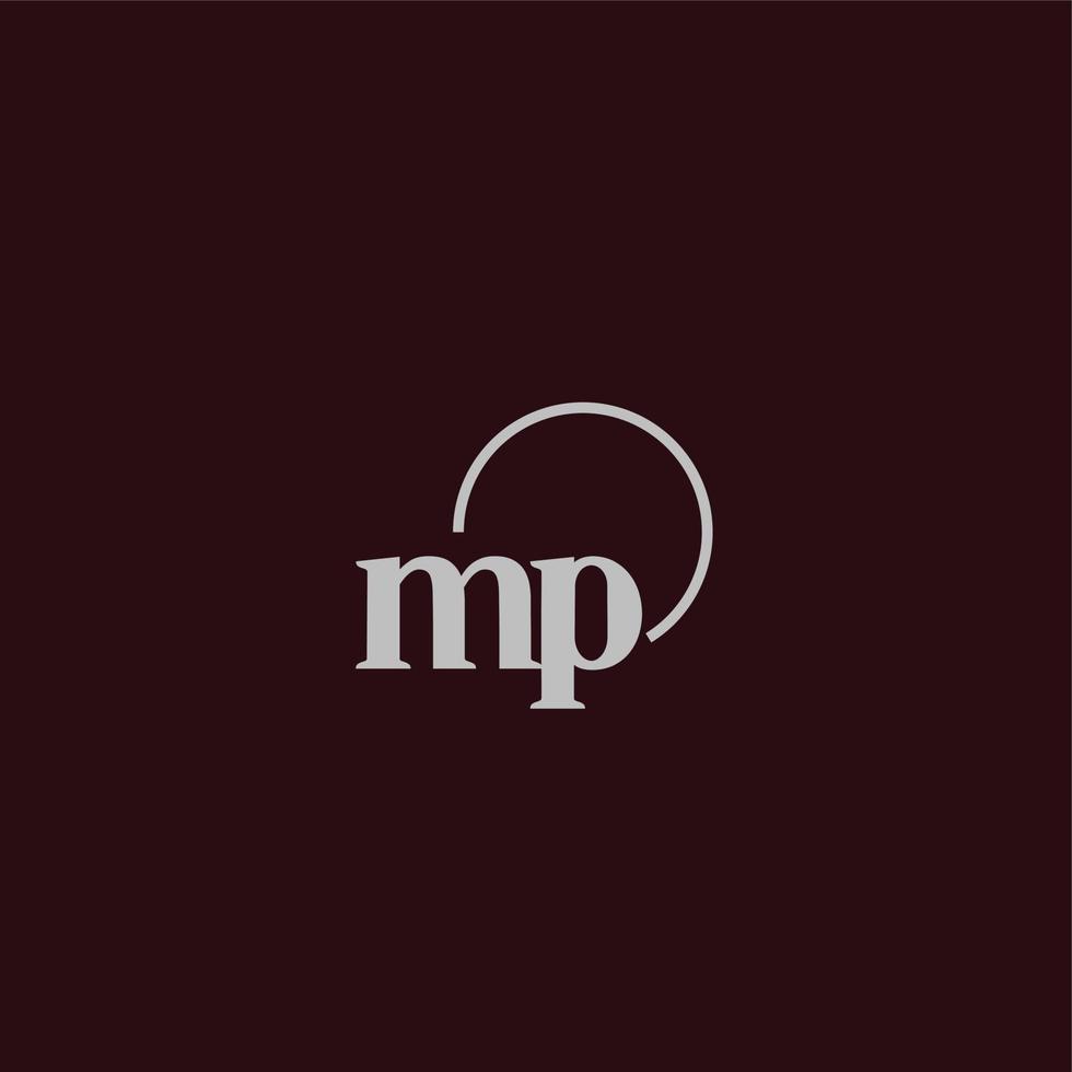 MP initials logo monogram vector