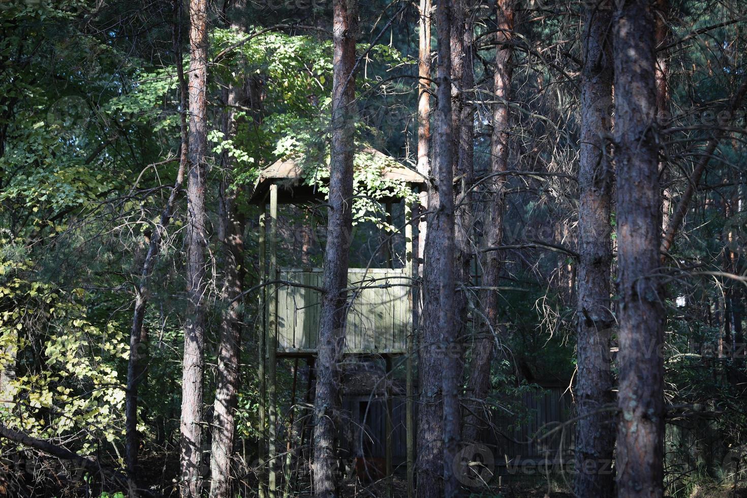 Guard Tower in Duga Radar Base, Chernobyl Exclusion Zone, Ukraine photo