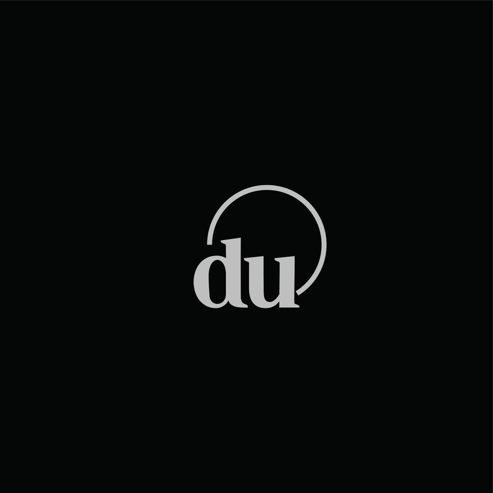 DU initials logo monogram vector