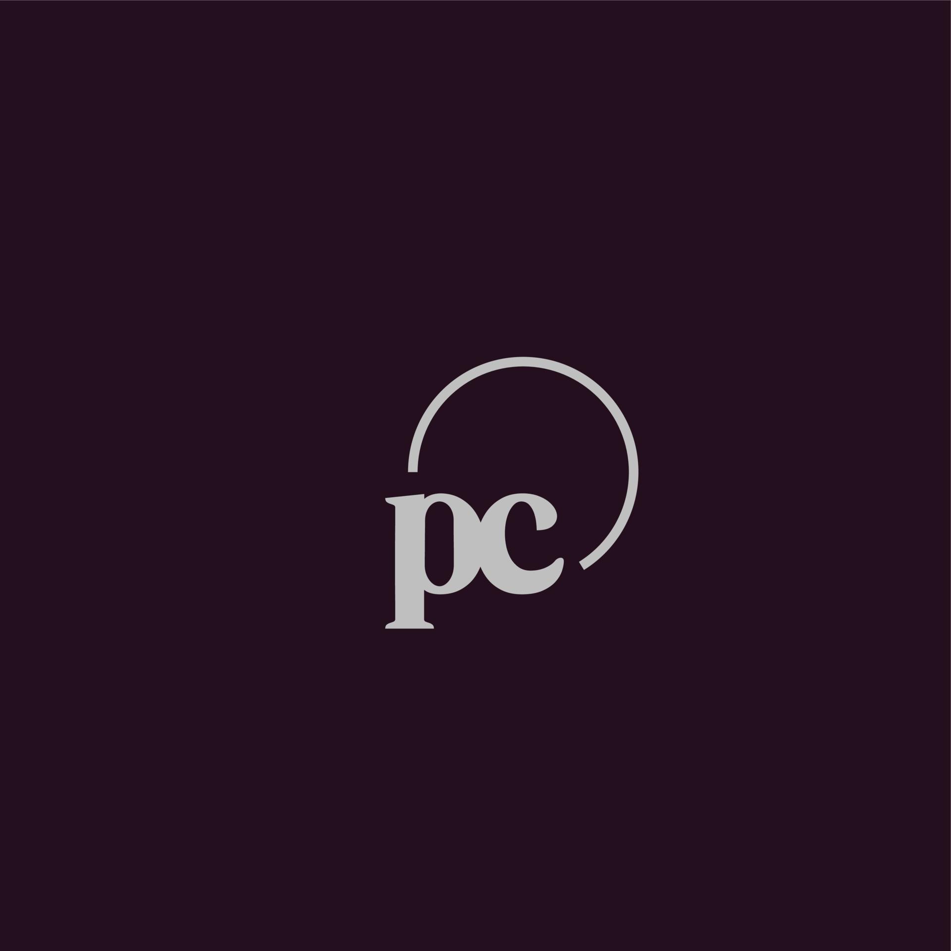 PC initials logo monogram 8256429 Vector Art at Vecteezy