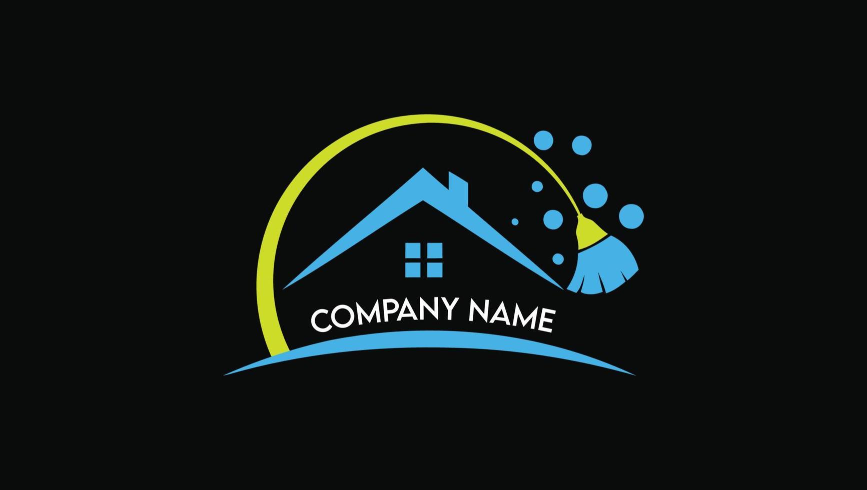 plantilla de diseño de logotipo de renovación y limpieza del hogar vector