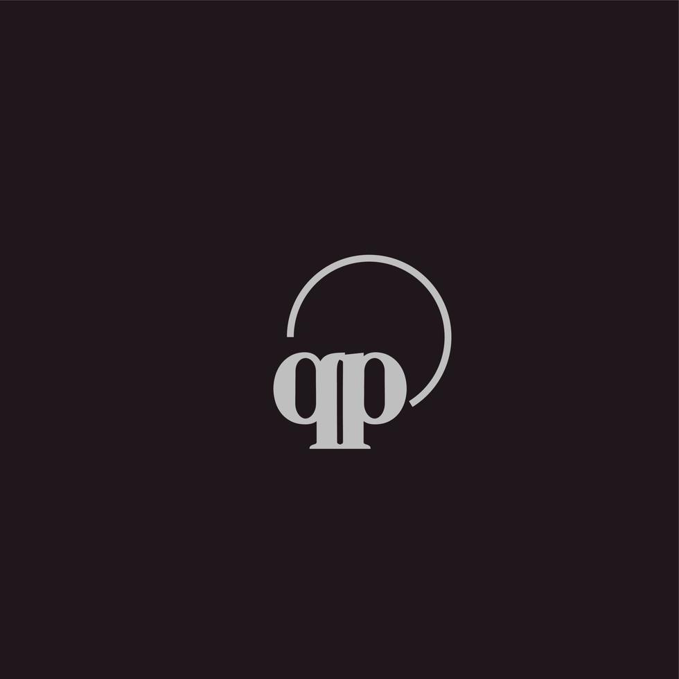 QP initials logo monogram vector