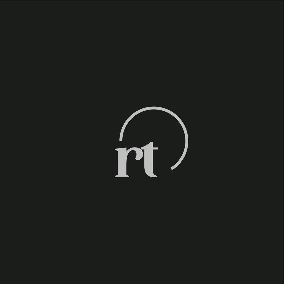RT initials logo monogram vector