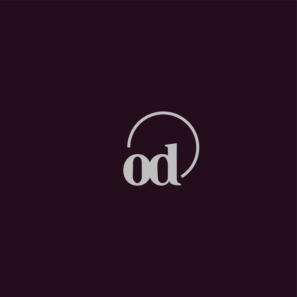 OD initials logo monogram vector