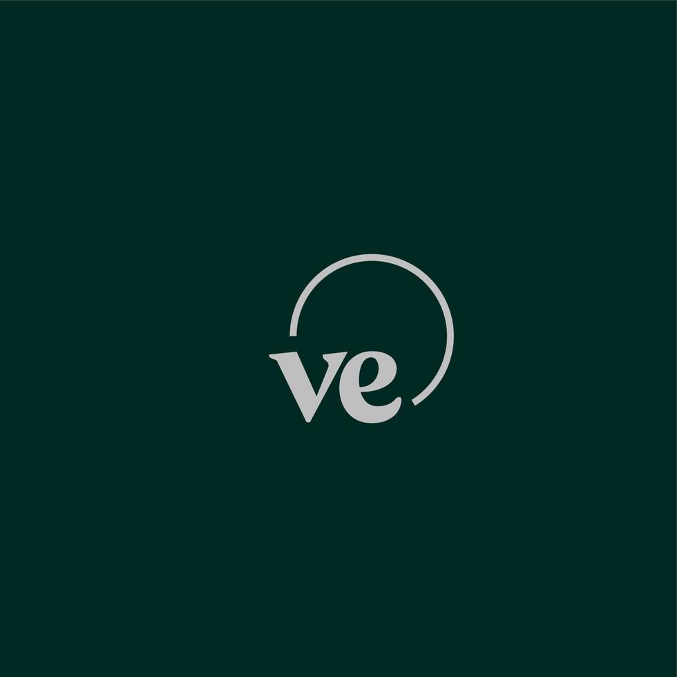 VE initials logo monogram vector