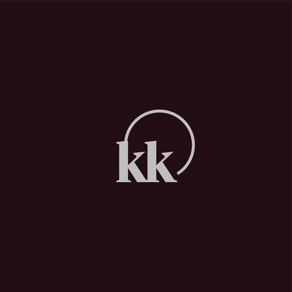 KK initials logo monogram vector