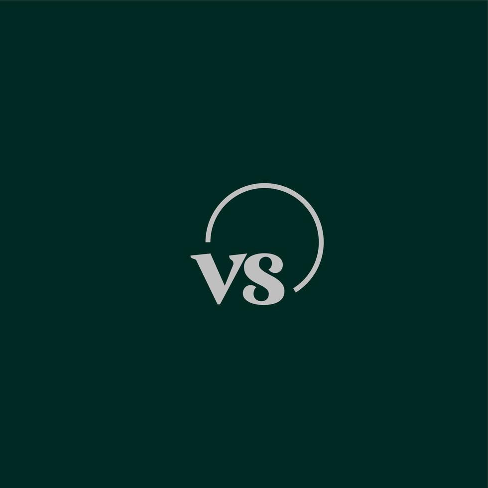 monograma del logotipo de las iniciales vs vector