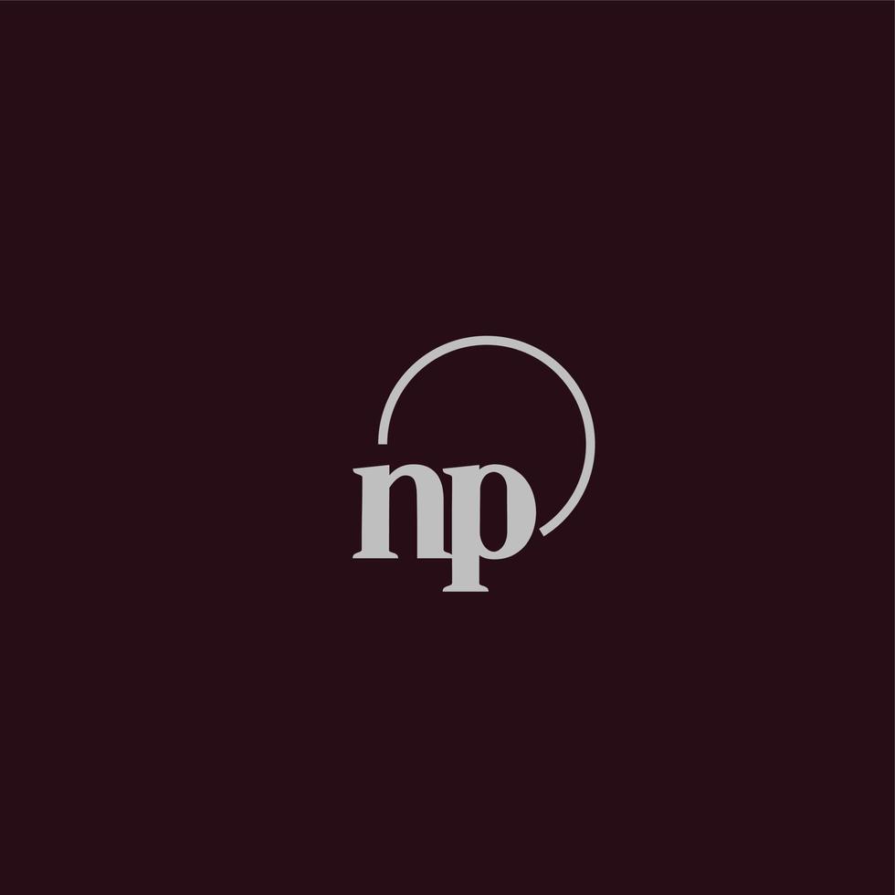 NP initials logo monogram vector