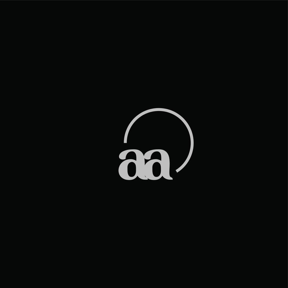 AA initials logo monogram vector