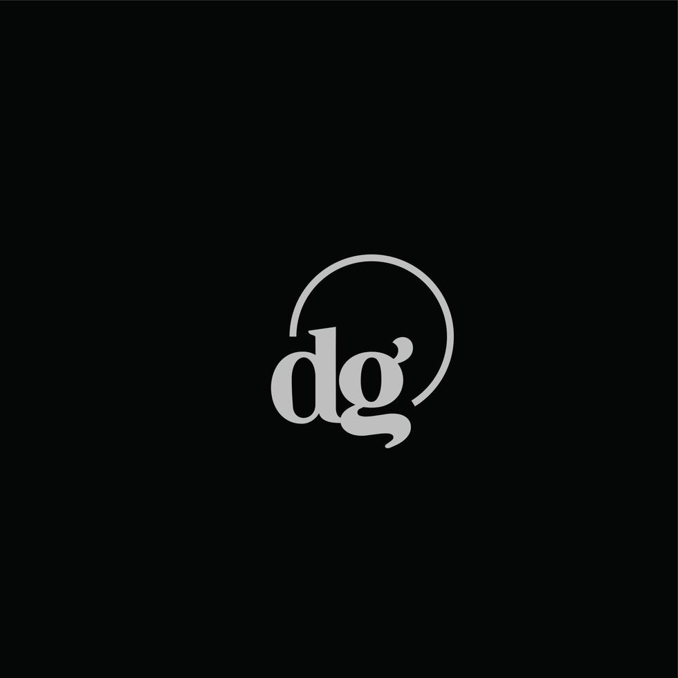DG initials logo monogram vector
