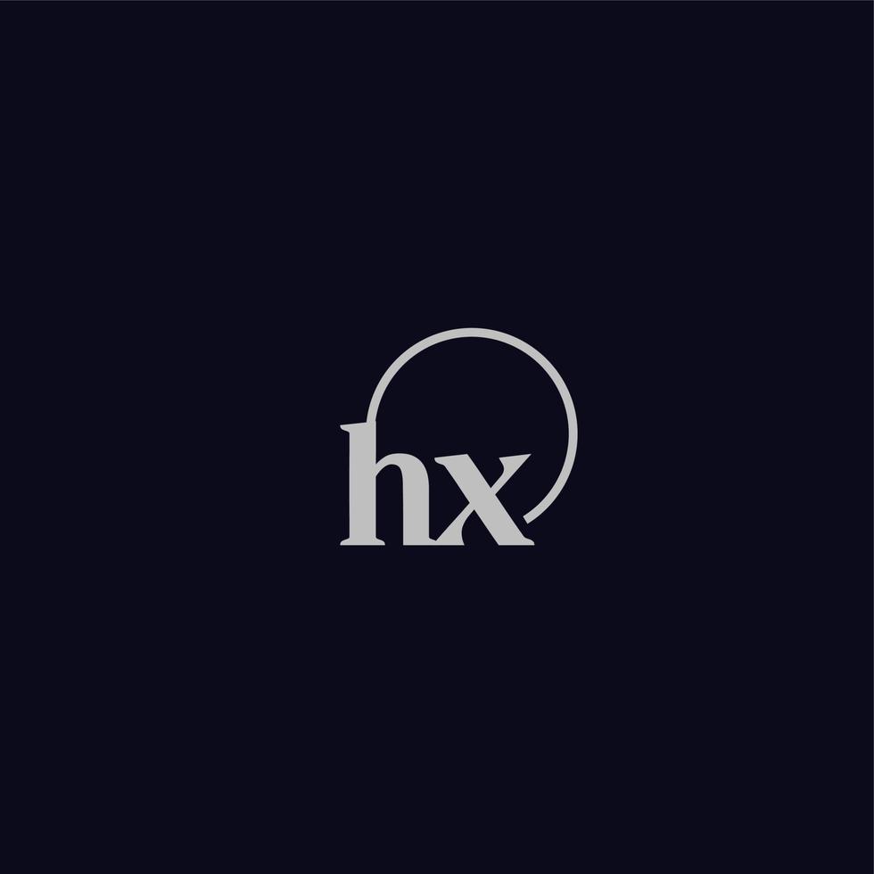 HX initials logo monogram vector