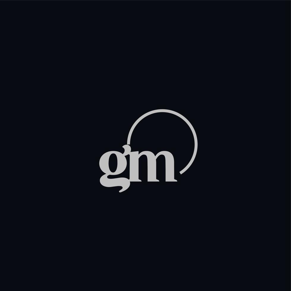 GM Monogram Logo V5 By Vectorseller