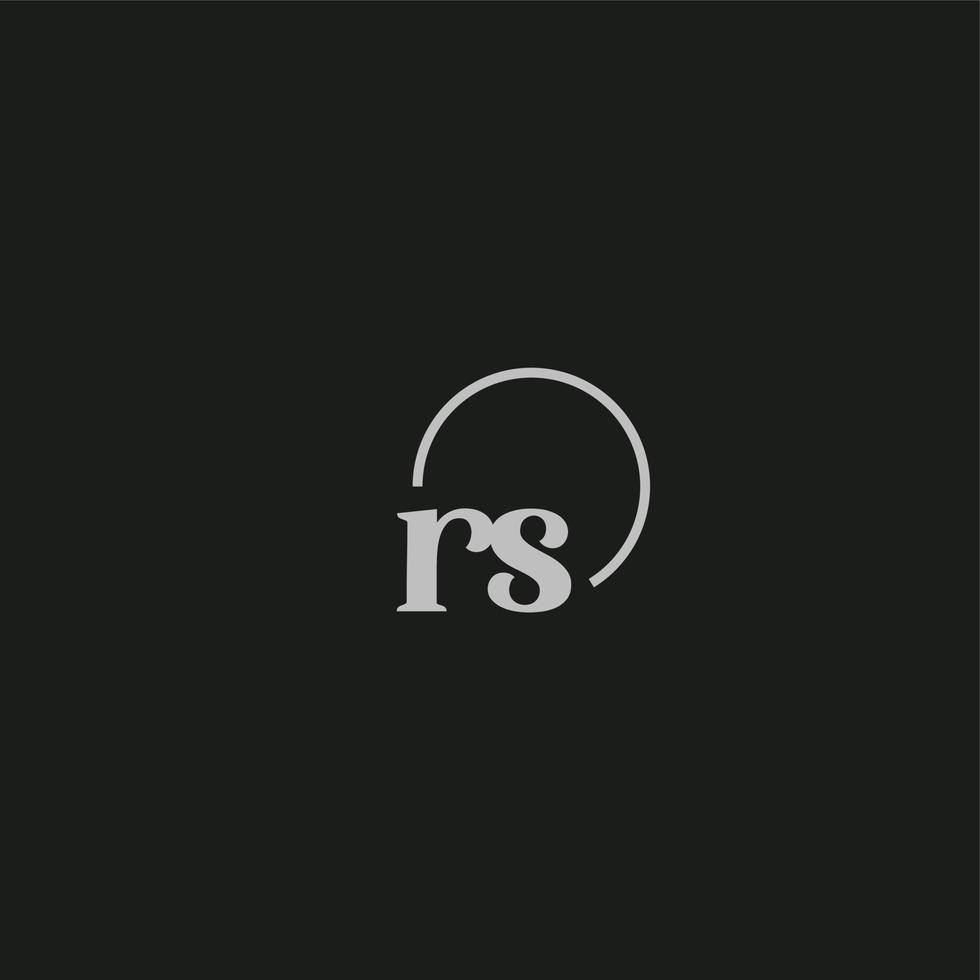 RS initials logo monogram vector