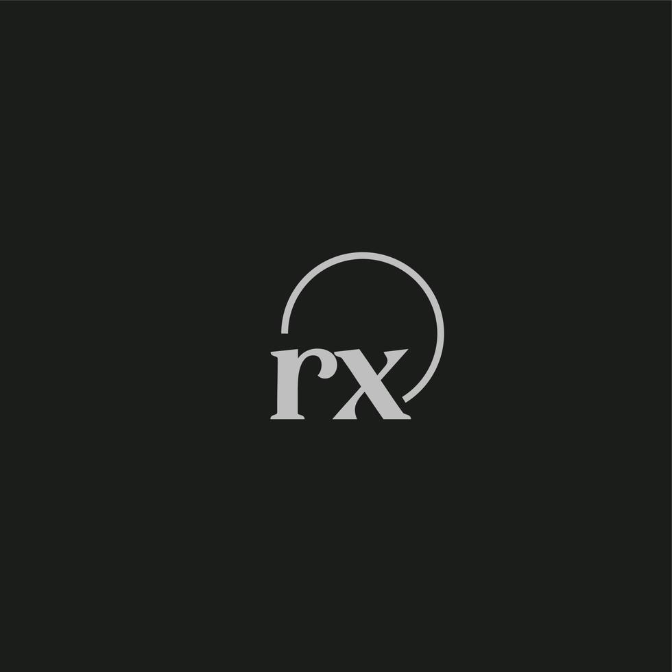 RX initials logo monogram vector