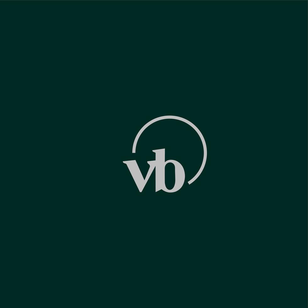 VB initials logo monogram vector