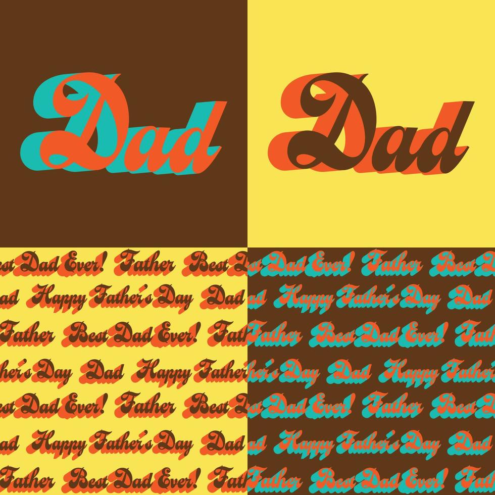 Fathers day vector  patterns and graphics