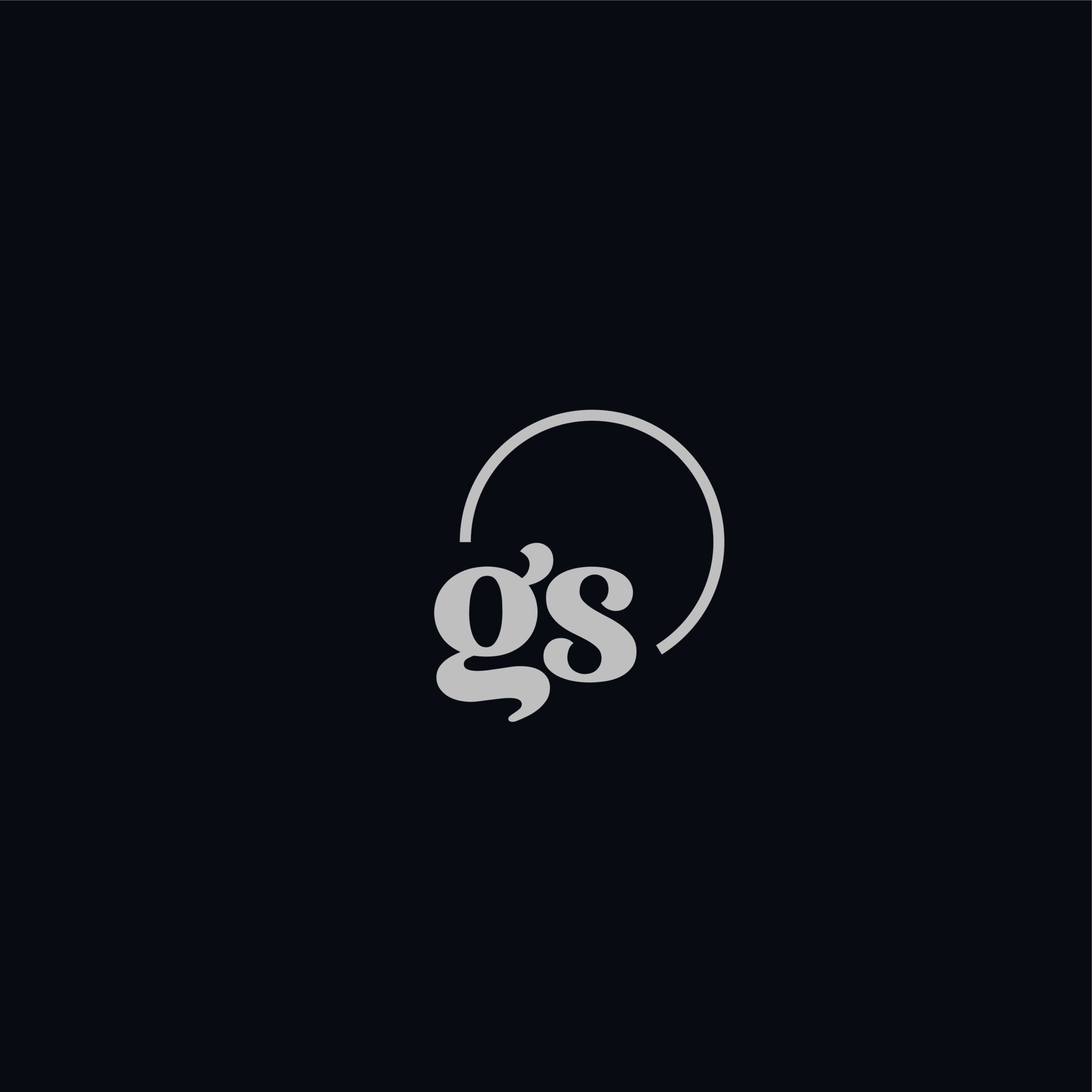 GS initials logo monogram 8257140 Vector Art at Vecteezy