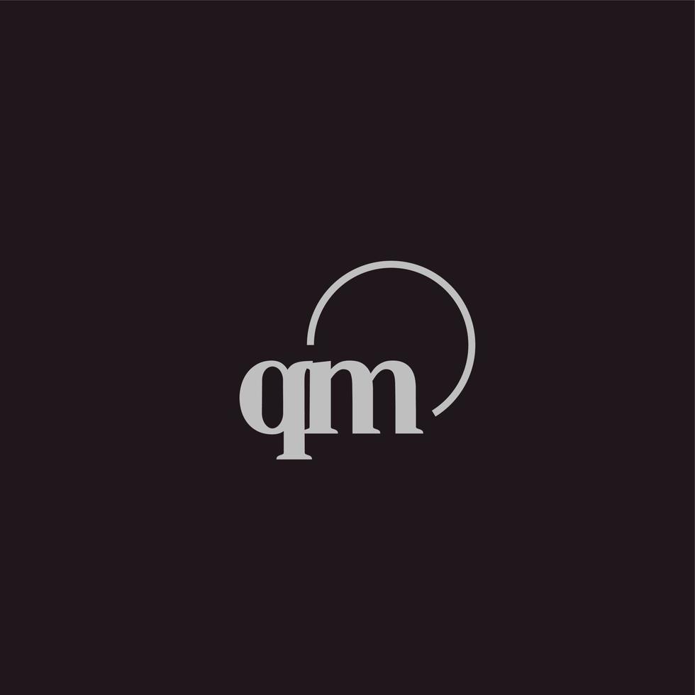 QM initials logo monogram vector