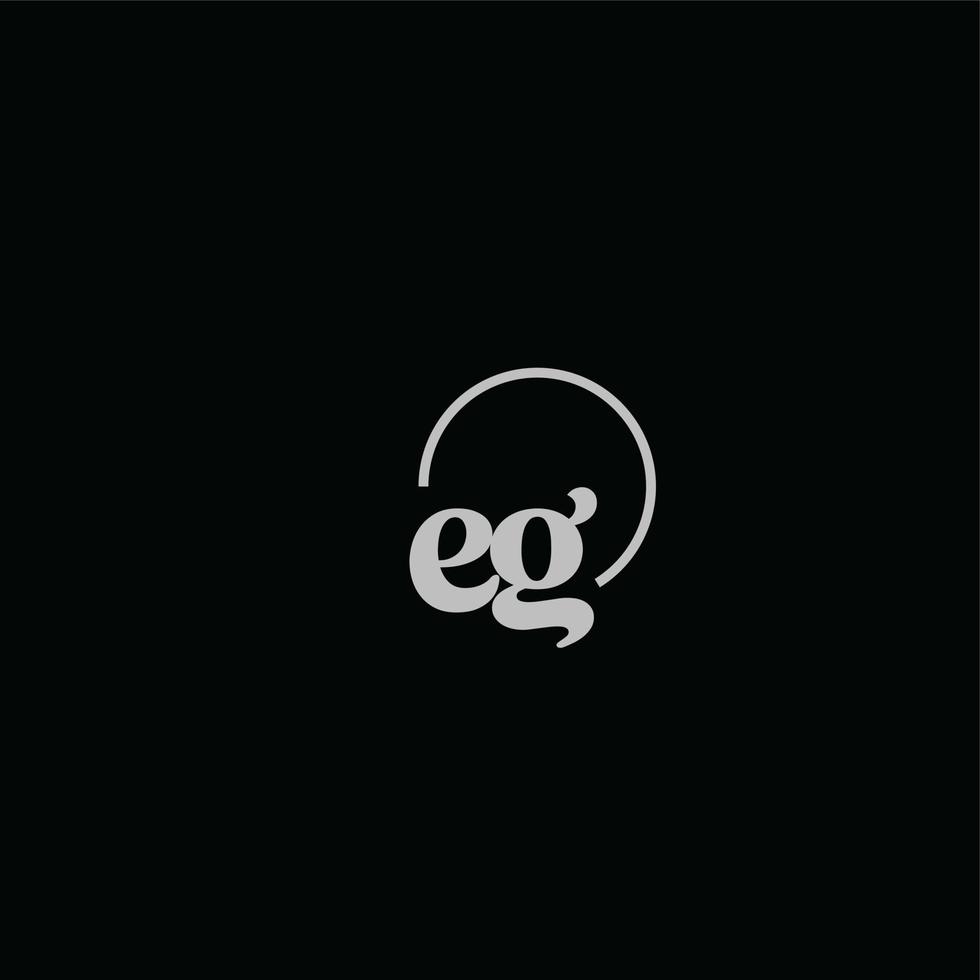 EG initials logo monogram vector