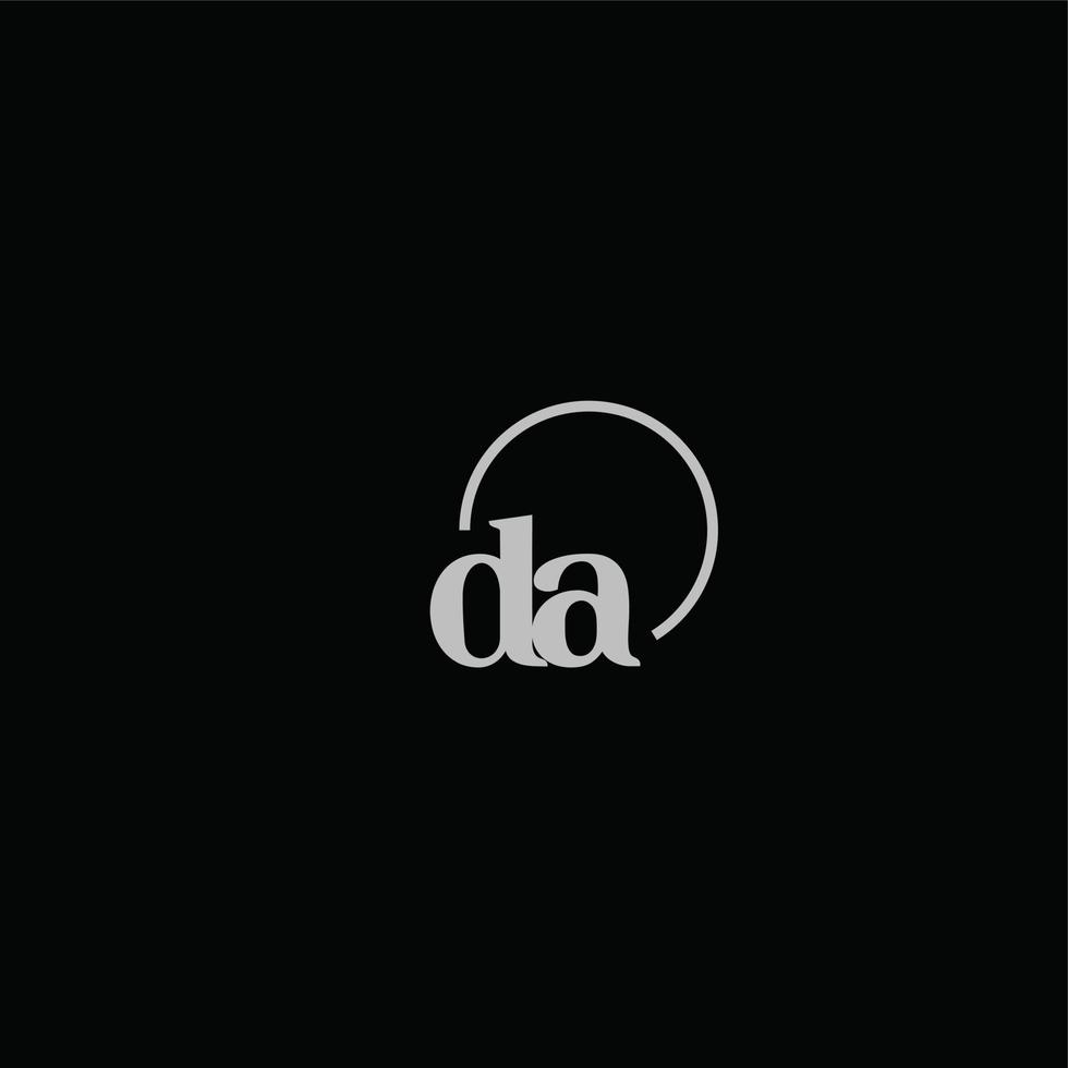 DA initials logo monogram vector