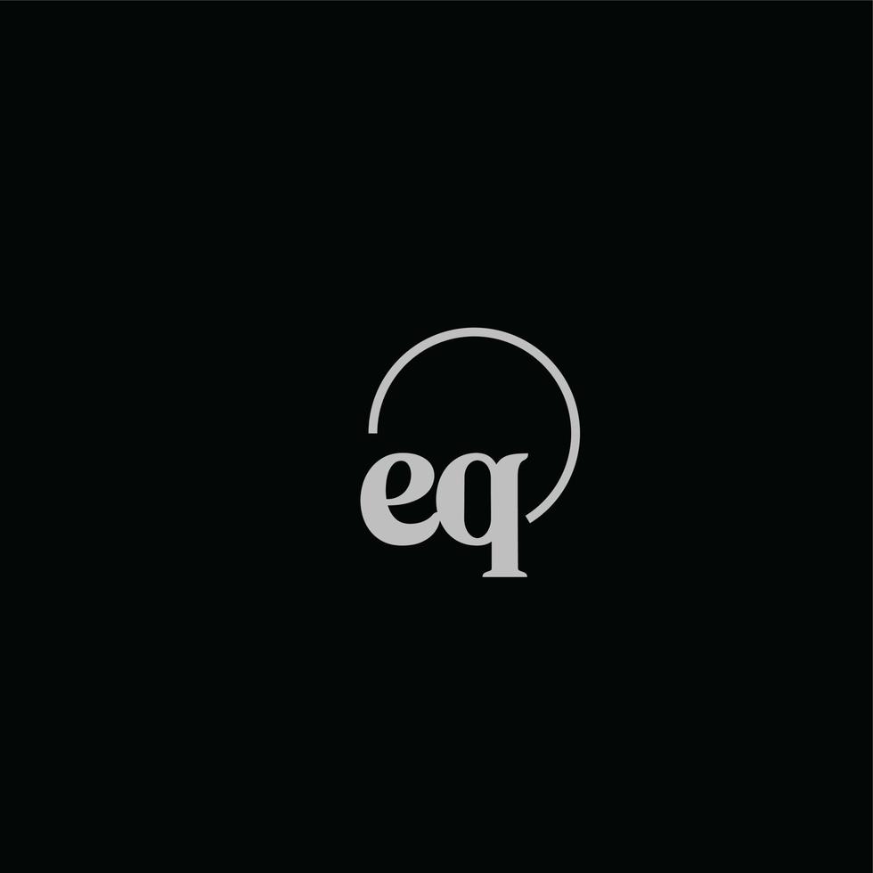 EQ initials logo monogram vector