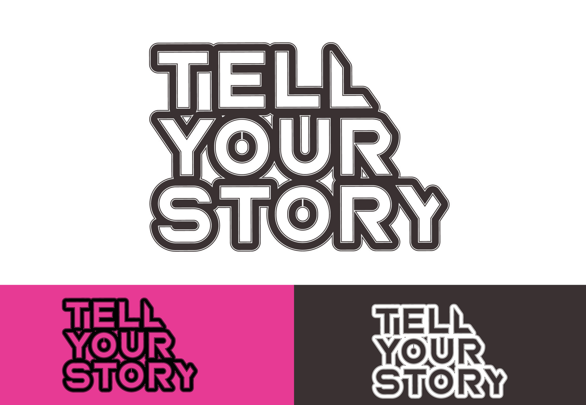 Tell Your Story Letter Logo T Shirt And Sticker Design Template Vector Art At Vecteezy