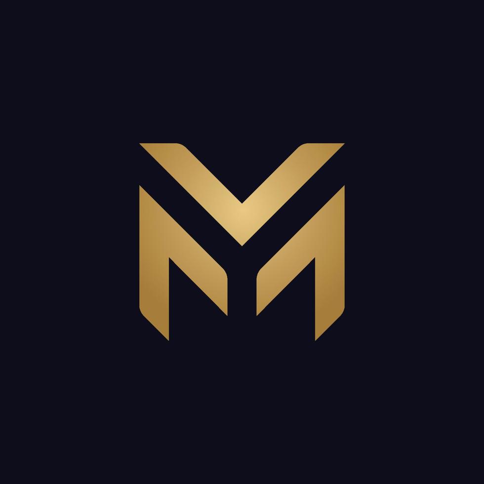 Letter M and Y logo  flat logo vector design template