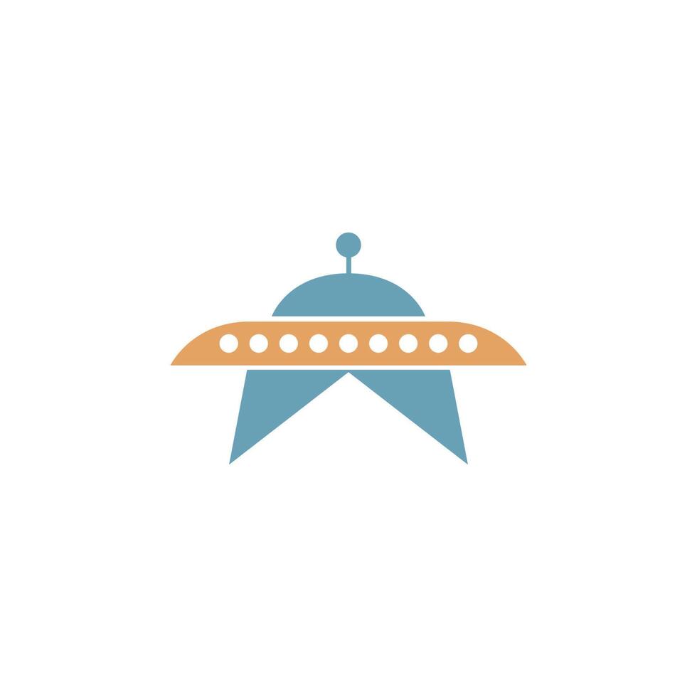 Ufo logo icon design illustration template vector