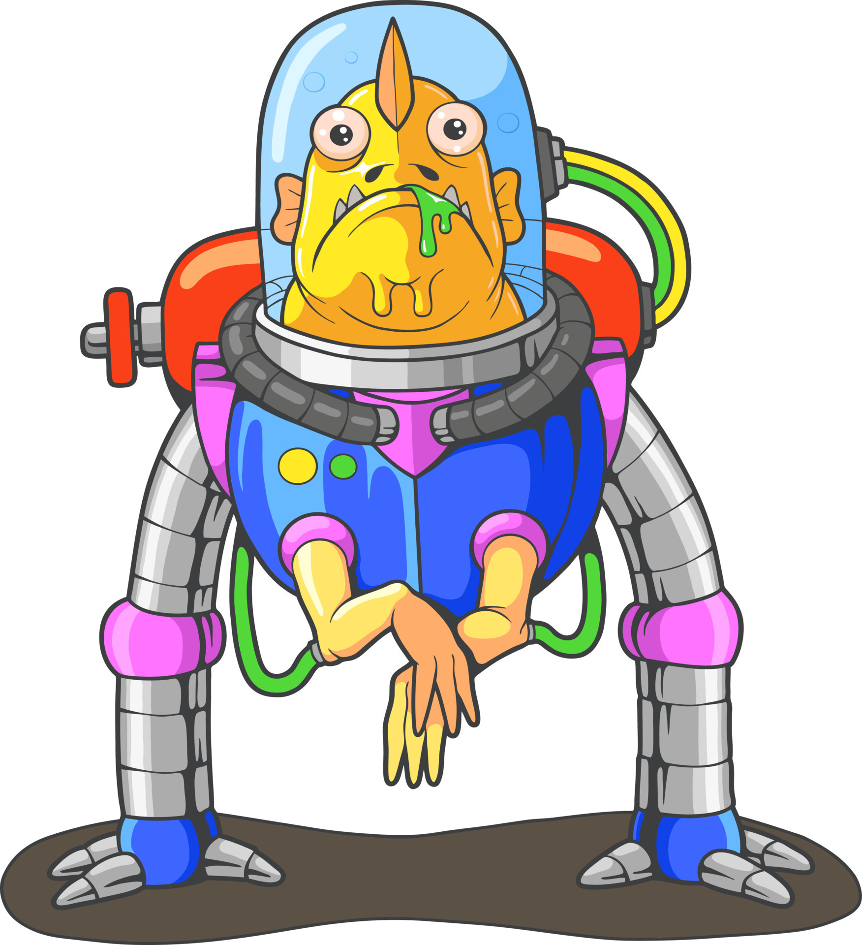 funny alien from outer space 8257914 Vector Art at Vecteezy