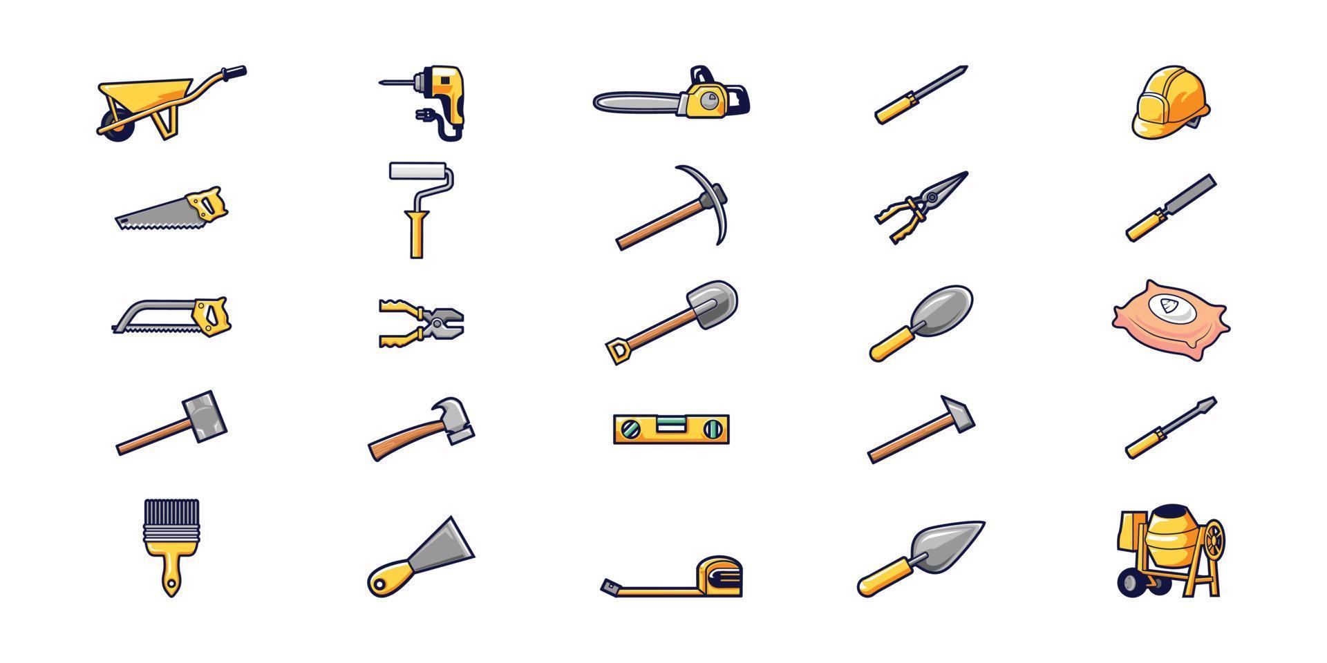 building tool vector illustration isolated bundle set design