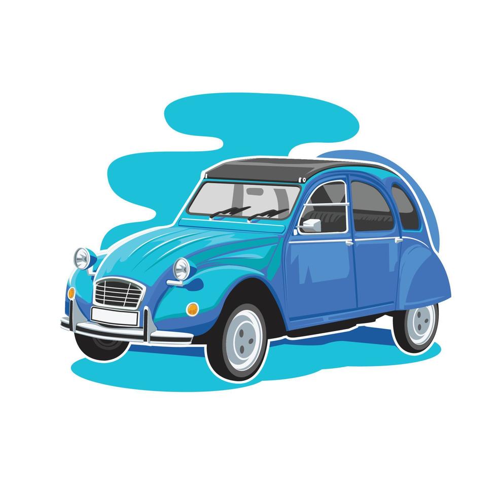 clasic car vector illustration design good for t-shirt design