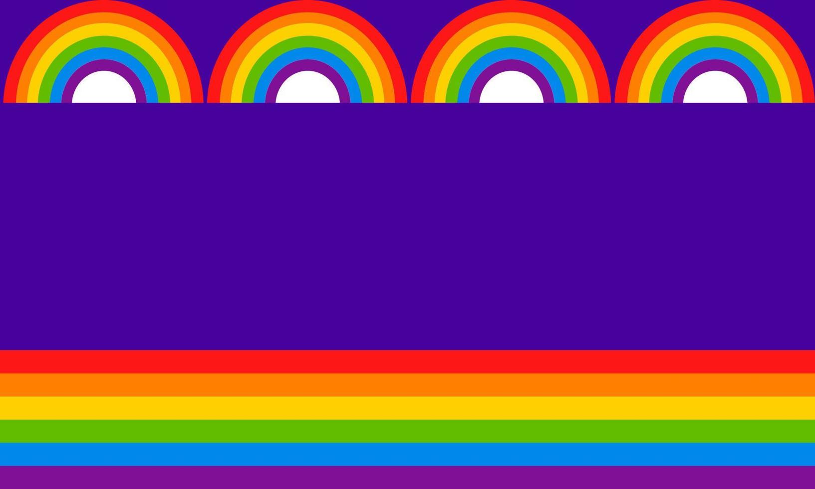 LGBTQI Gay Pride community. Multicolored rainbow flag symbol of gay pride. vector