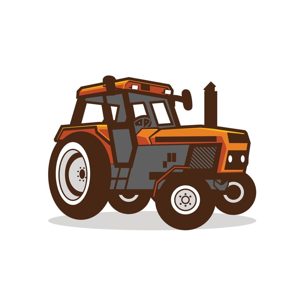 diseño de ilustración de vector de dibujos animados tracktor