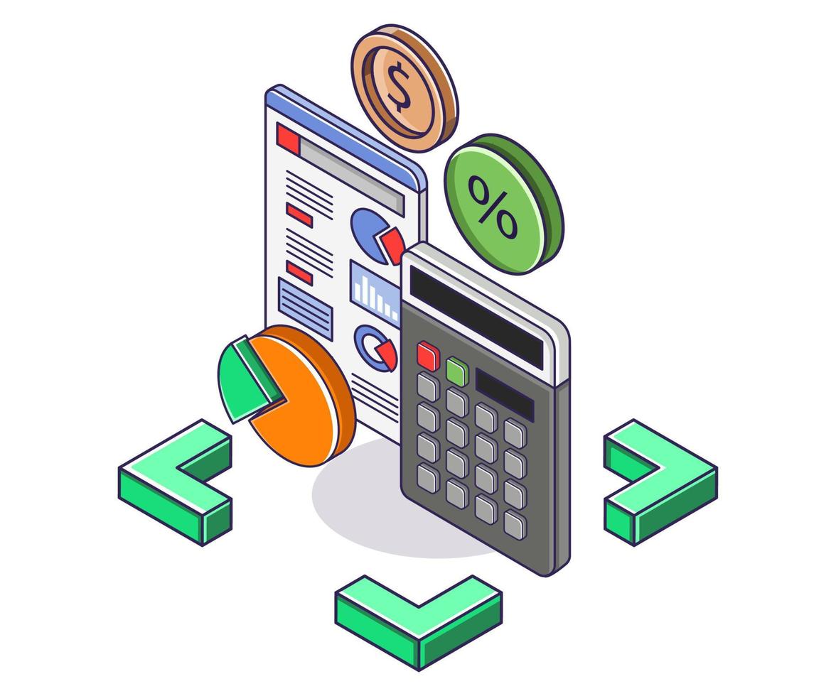 Calculation of investment business data analysis vector