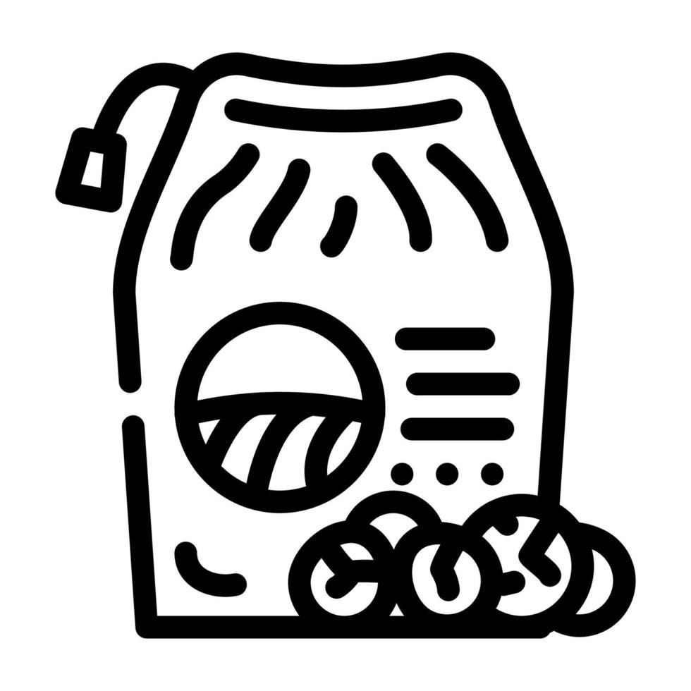 powder detergent for hand washing line icon vector illustration