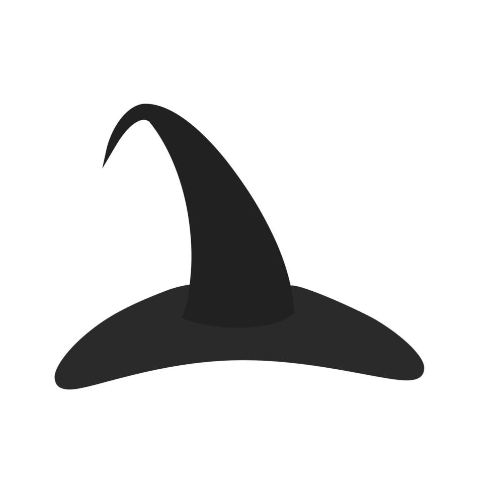 Witch Hat Flat Multicolor Icon vector