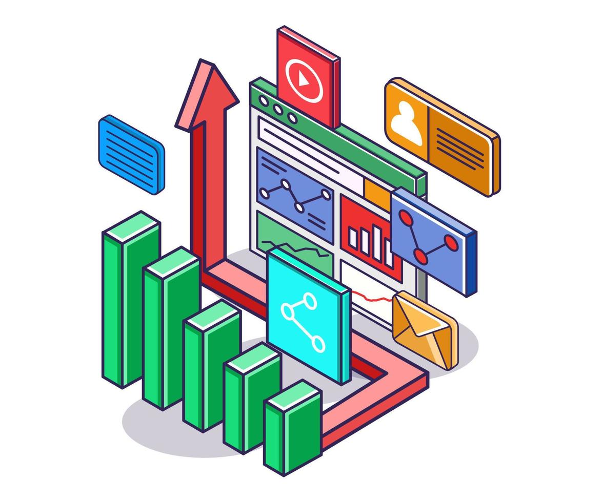 Arrow data analysis with business monitor vector