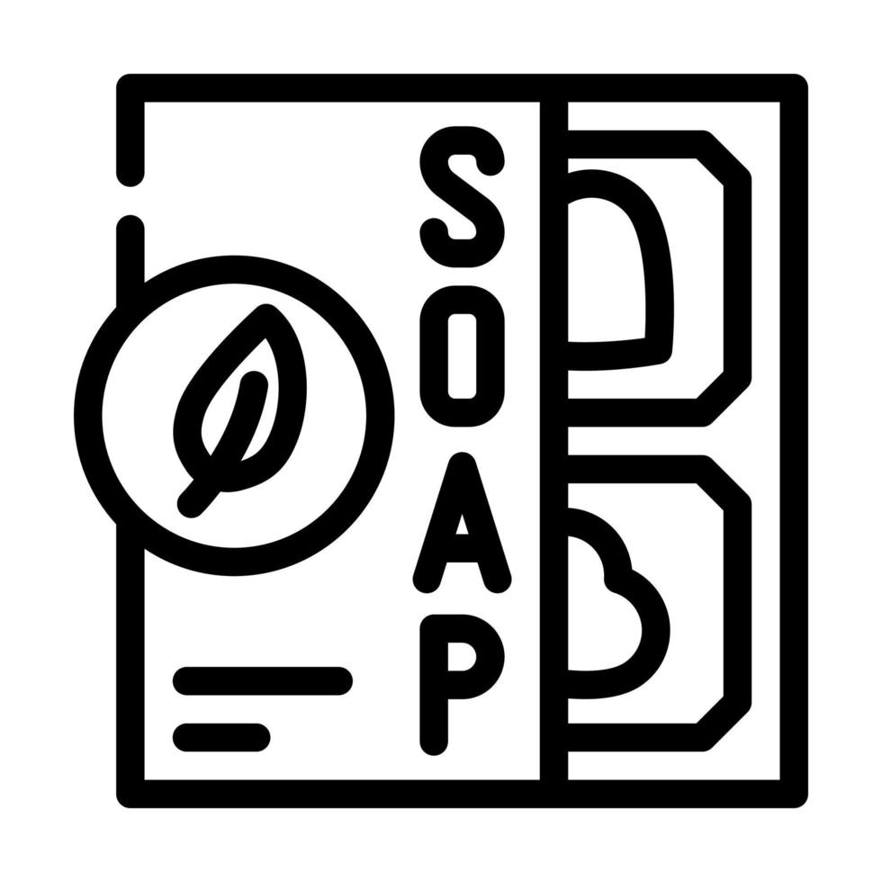 soap zero waste line icon vector illustration