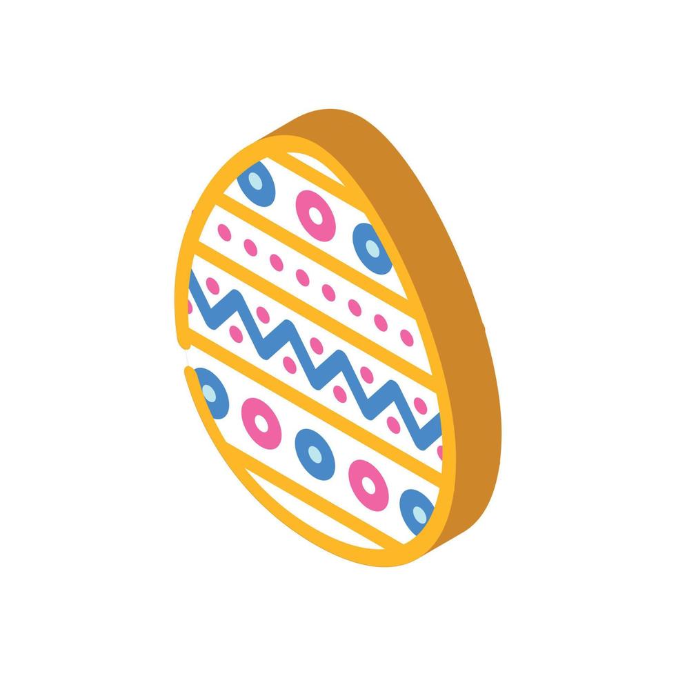 easter holiday isometric icon vector illustration