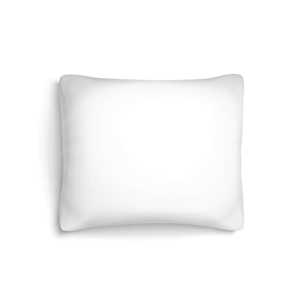 almohada cojín blanco vector