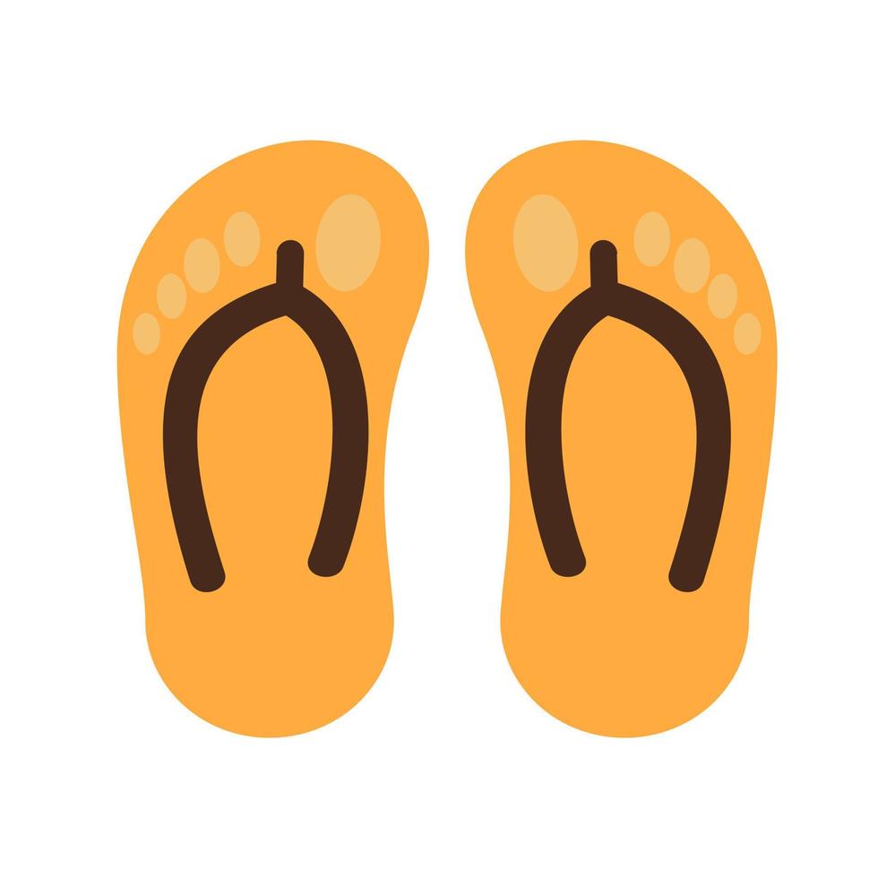 pantuflas, plano, multicolor, icono vector