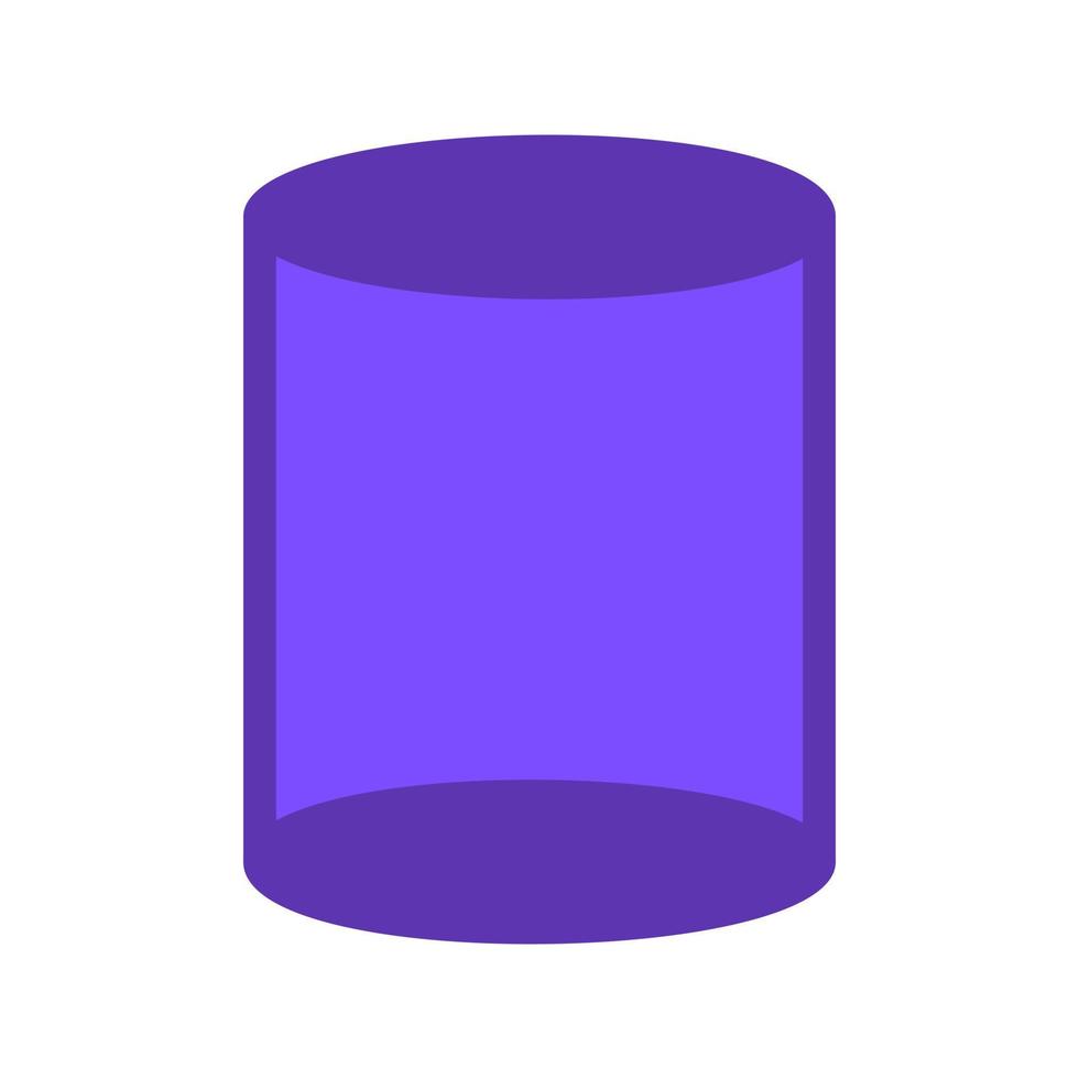 Cylinder Flat Multicolor Icon vector