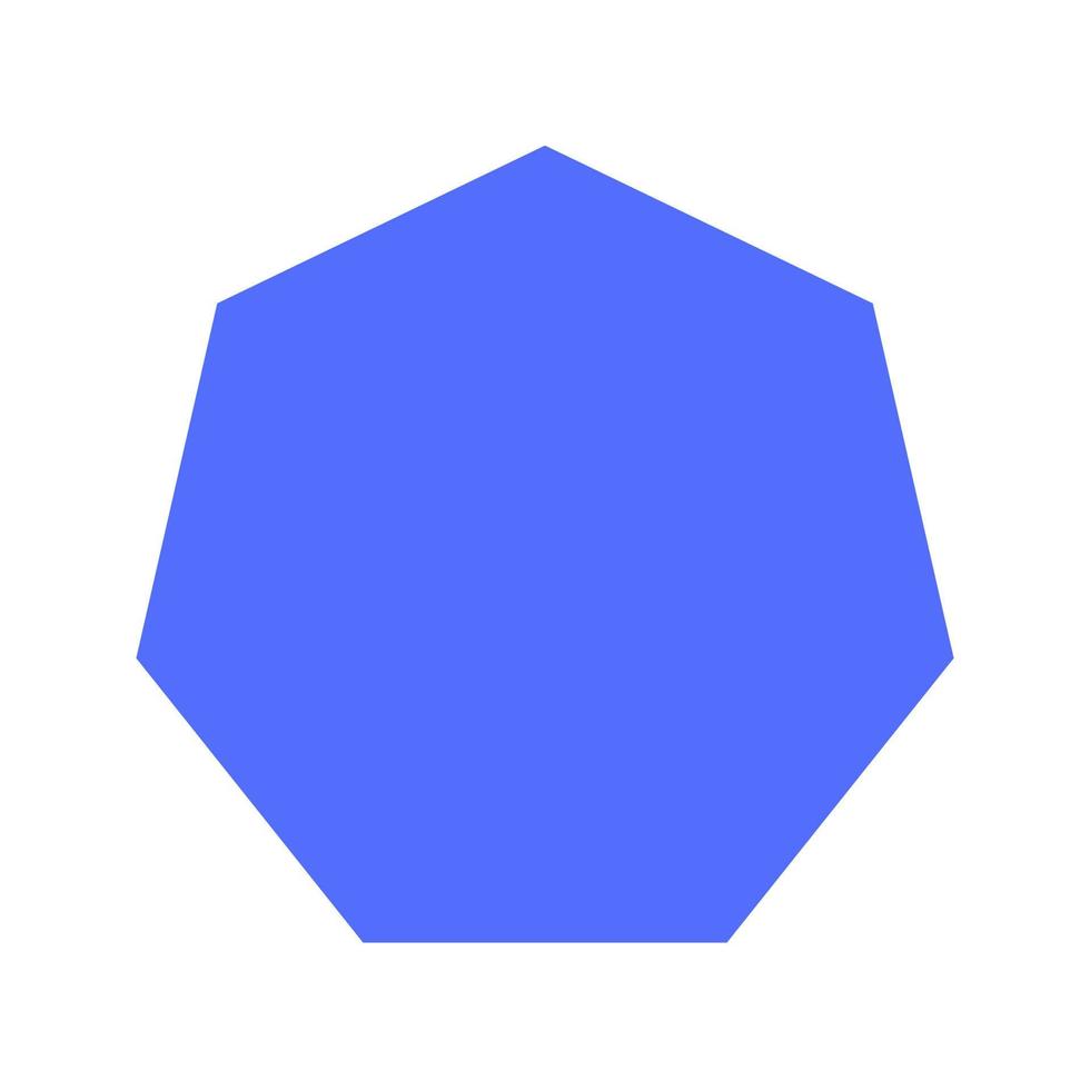 Octagon Flat Multicolor Icon vector