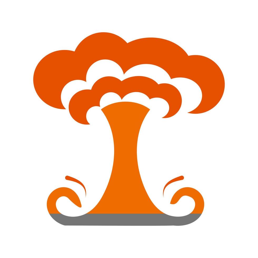 Explosion Flat Multicolor Icon vector