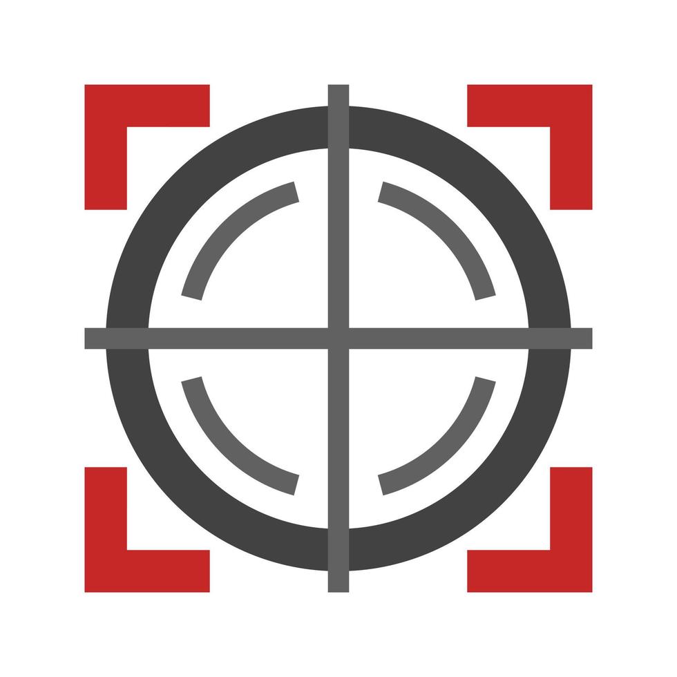 Target Flat Multicolor Icon vector