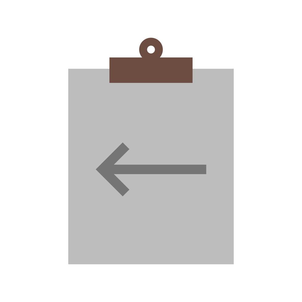 Assignment Return I Flat Multicolor Icon vector
