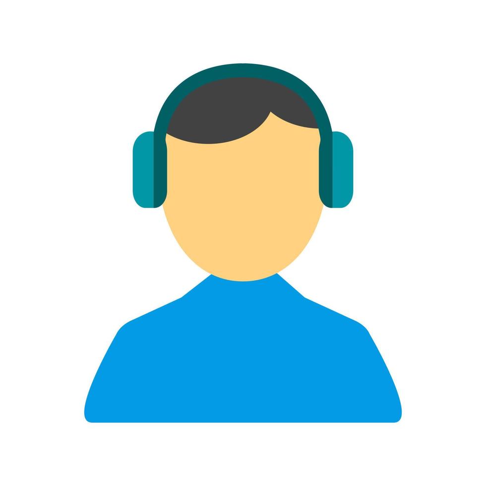 Customer Listening Flat Multicolor Icon vector