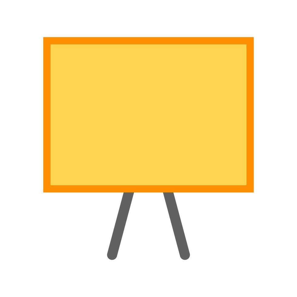 Office Board Flat Multicolor Icon vector