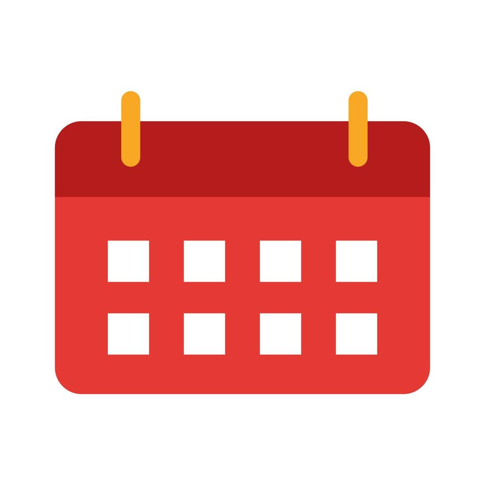 Calendar Flat Multicolor Icon vector